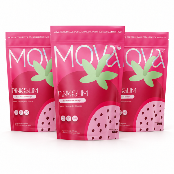 Pink Slim Pitaya  c/ morango- 3 Und + Brinde Mixer