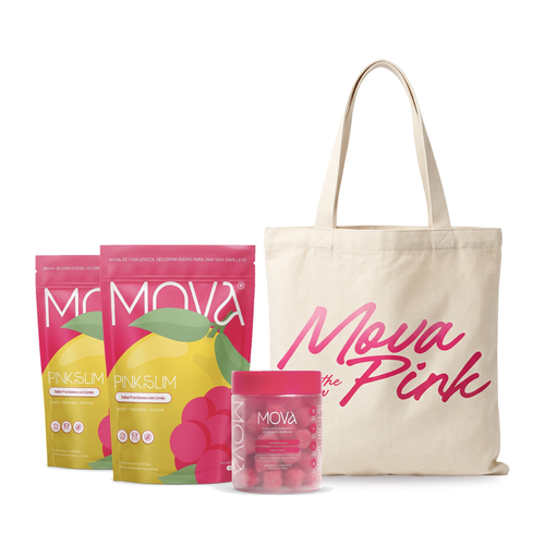2x Pink Slim  Framboesa com limao + Creatina - Mova