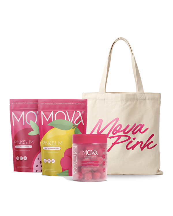 2x Pink Slim 1 Und Morango 1 Und Framboesa + Creatina - Mova
