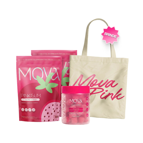 2 Pink Slim + 1 Creatina + ECOBAG BRINDE
